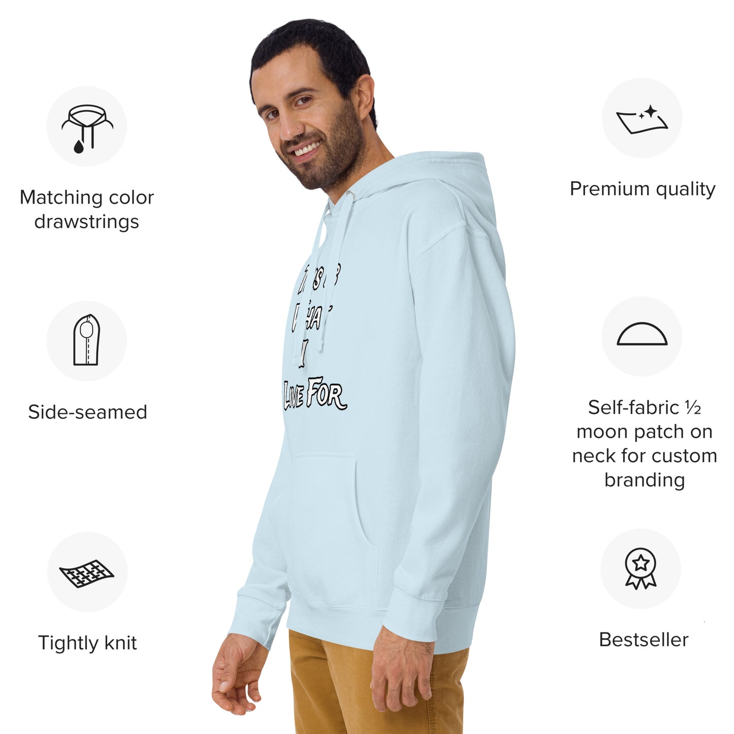 This is what I Live for Unisex Hoodie (toon 1 edition)