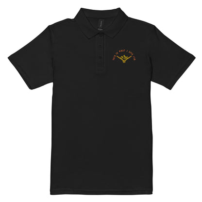 This is What I Live For Women’s pique polo shirt (Mount)