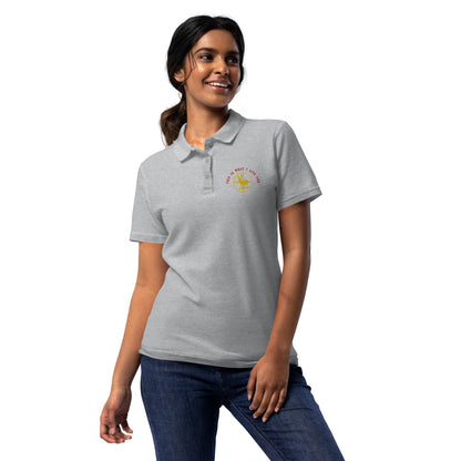 This is What I Live For Women’s pique polo shirt (Hunt 1)