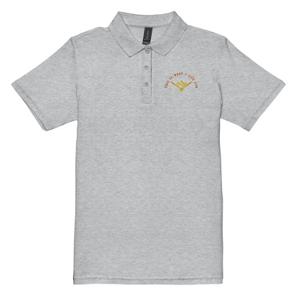 This is What I Live For Women’s pique polo shirt (Mount)
