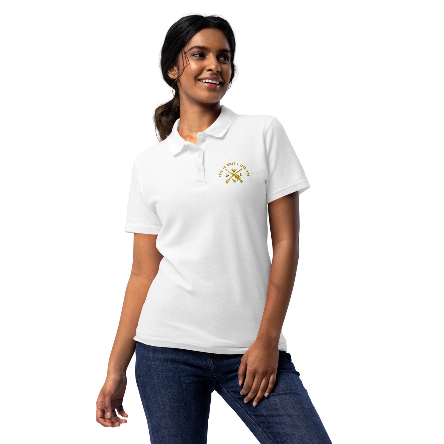 This is What I Live For Women’s pique polo shirt