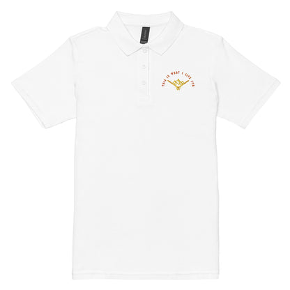 This is What I Live For Women’s pique polo shirt (Mount)